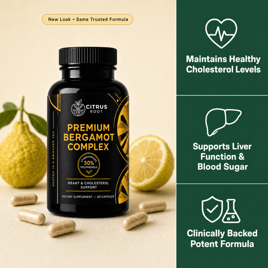 Support Healthy Heart & Circulation with Citrus Bergamot (1,000mg)